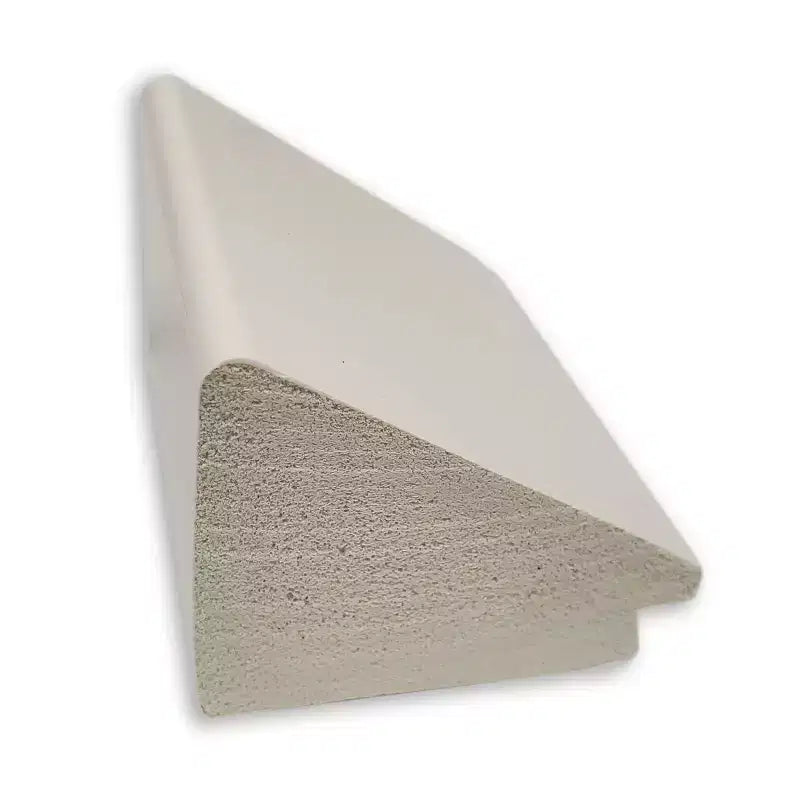 Specchio da parete/terra a figura intera incorniciato a cuneo bianco 28" x 64"