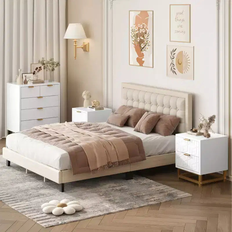 Cassettiera Bianca a 5 Cassetti, Cassettiera Alta, Cassettiera a 5 Cassetti con Spazio Profondo, Armadio Contenitore in Legno per Soggiorno, Ingresso, Ufficio