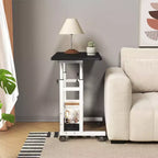 Scrivania mobile regolabile in altezza con ruote, 80×40 cm, per 1 adulto