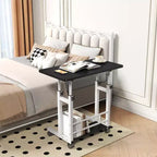 Scrivania mobile regolabile in altezza con ruote, 80×40 cm, per 1 adulto