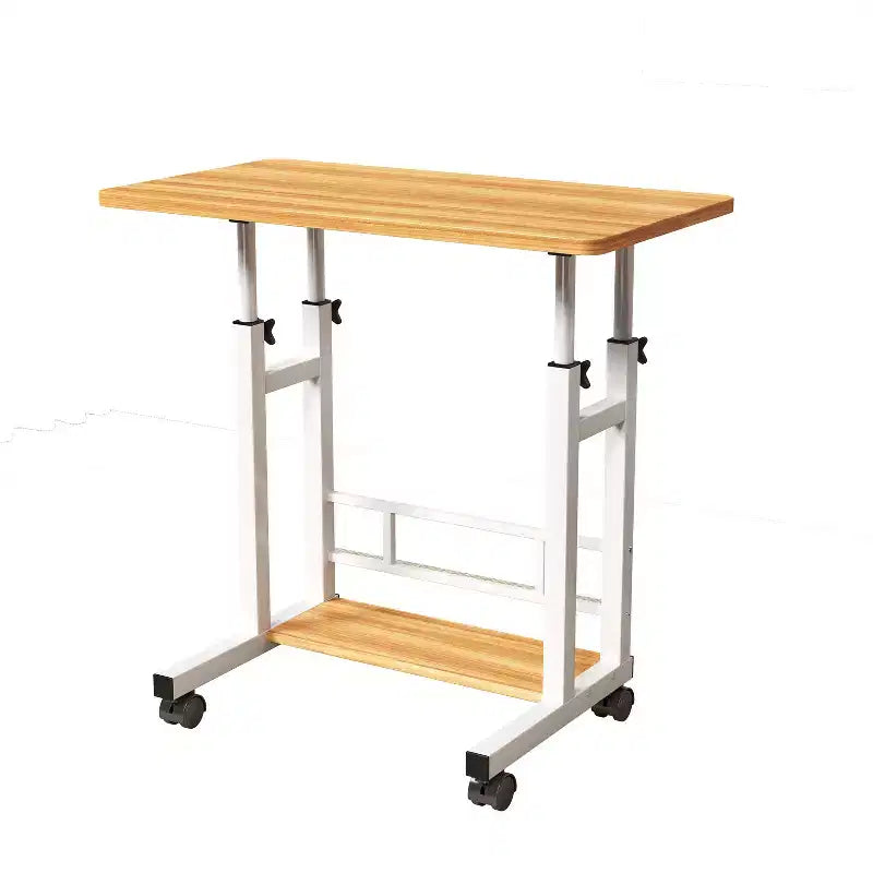 Scrivania mobile regolabile in altezza con ruote, 80×40 cm, per 1 adulto