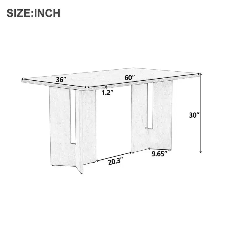 Tavolo da pranzo rettangolare da 152 cm stile rustico con gambe intagliate, effetto legno lavato grigio/naturale, 6 posti