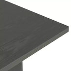 Tavolo da pranzo rettangolare da 152 cm stile rustico con gambe intagliate, effetto legno lavato grigio/naturale, 6 posti