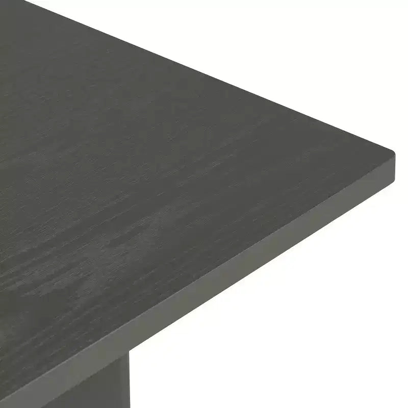 Tavolo da pranzo rettangolare da 152 cm stile rustico con gambe intagliate, effetto legno lavato grigio/naturale, 6 posti