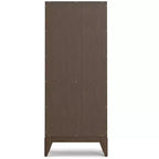 Libreria a 5 Ripiani Marrone Noce Scuro in Stile Mid-Century Moderno, 61 cm, per Adulti