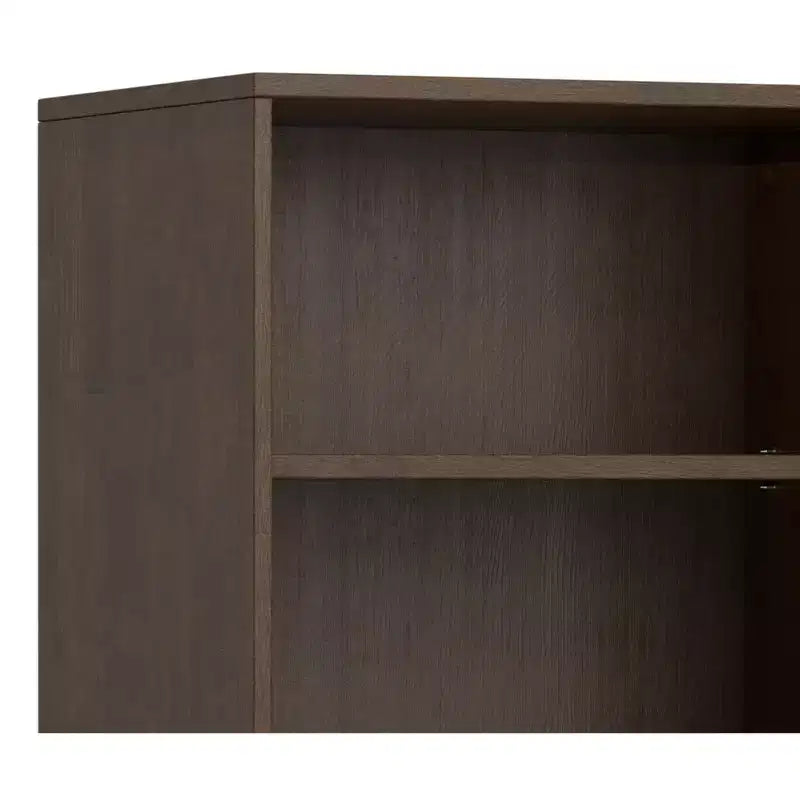 Libreria a 5 Ripiani Marrone Noce Scuro in Stile Mid-Century Moderno, 61 cm, per Adulti