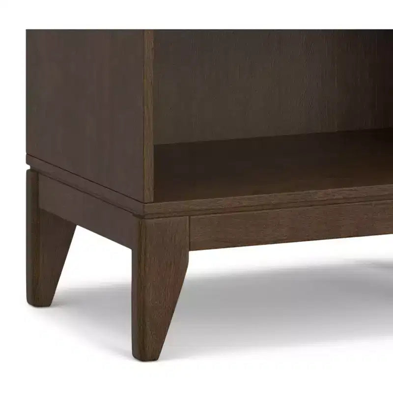 Libreria a 5 Ripiani Marrone Noce Scuro in Stile Mid-Century Moderno, 61 cm, per Adulti