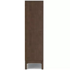Libreria a 5 Ripiani Marrone Noce Scuro in Stile Mid-Century Moderno, 61 cm, per Adulti