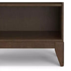 Libreria a 5 Ripiani Marrone Noce Scuro in Stile Mid-Century Moderno, 61 cm, per Adulti