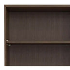 Libreria a 5 Ripiani Marrone Noce Scuro in Stile Mid-Century Moderno, 61 cm, per Adulti