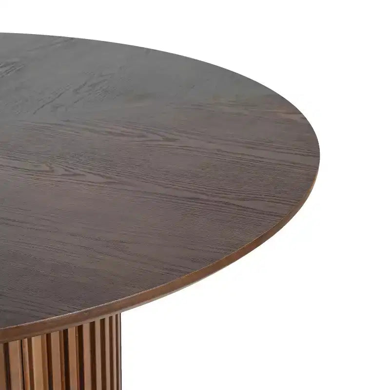Moderno Set da Pranzo Rotondo da 5 Pezzi con Poltrone Imbottite, 4 Posti