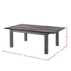 Set da pranzo allungabile quadrato in rovere grigio, 5 pezzi, per 4-6 persone