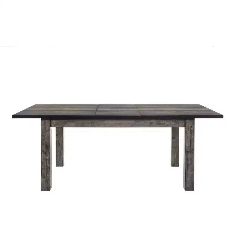Set da pranzo allungabile quadrato in rovere grigio, 5 pezzi, per 4-6 persone
