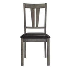 Set da pranzo allungabile quadrato in rovere grigio, 5 pezzi, per 4-6 persone