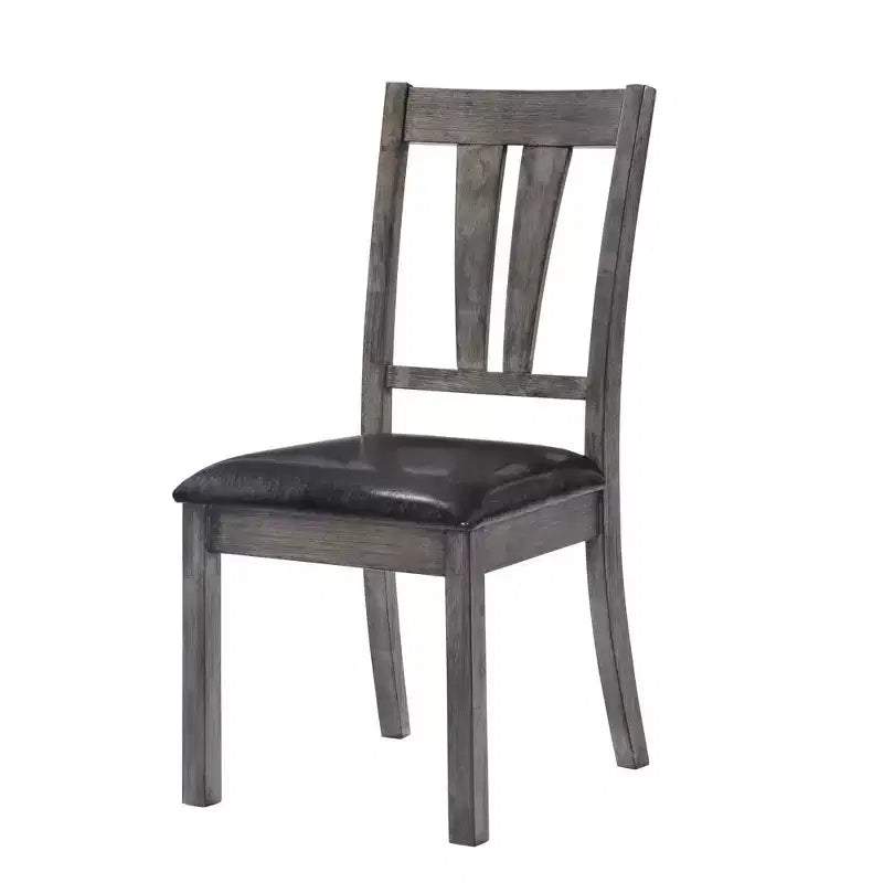 Set da pranzo allungabile quadrato in rovere grigio, 5 pezzi, per 4-6 persone