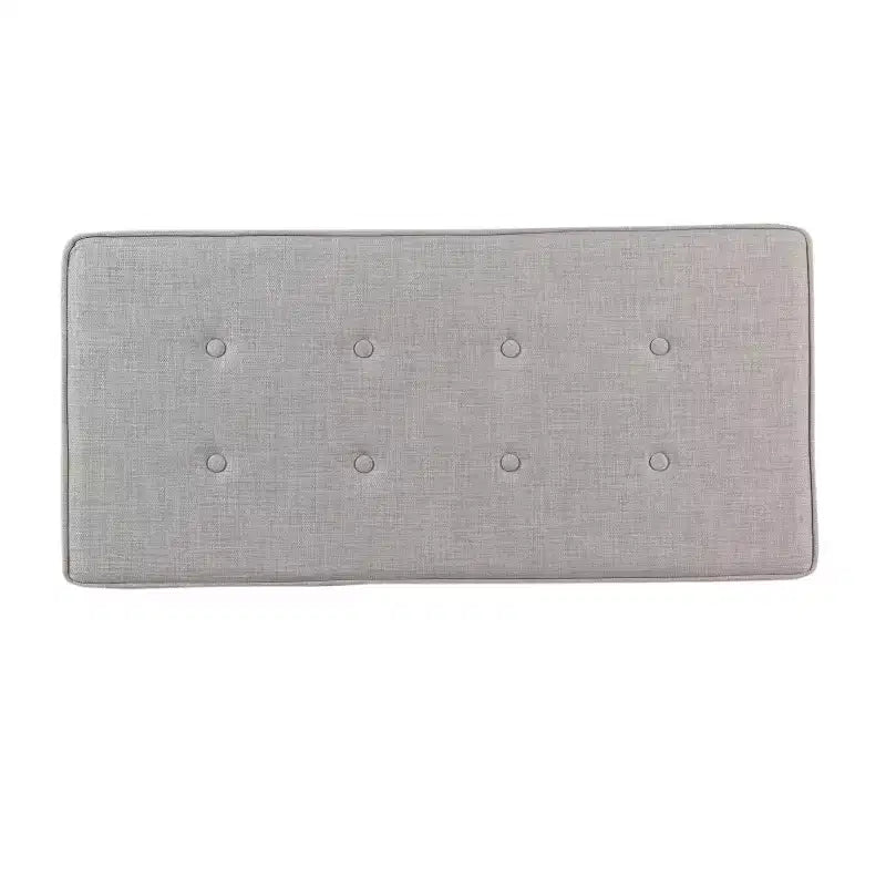 Poggiapiedi contenitore imbottito grigio – 2 posti a sedere
