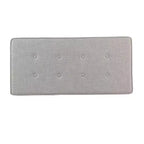 Poggiapiedi contenitore imbottito grigio – 2 posti a sedere
