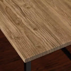 Scrivania rettangolare naturale/nera per 1 persona, 107 cm L x 76 cm H x 51 cm P