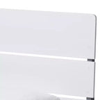 Letto a piattaforma a doghe in stile Missione Bianco/Grigio – Singolo (1 persona)