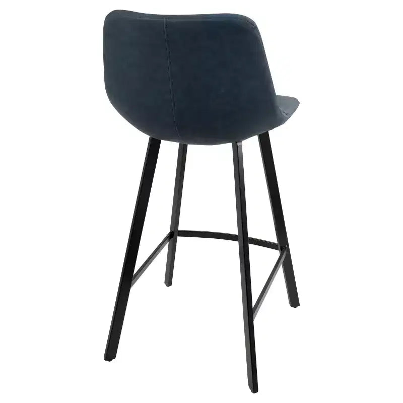 Set di 2 Sgabelli Quadrati Industriali Altezza Bancone, Posti a sedere: 2
