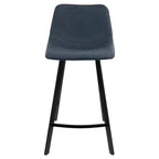 Set di 2 Sgabelli Quadrati Industriali Altezza Bancone, Posti a sedere: 2