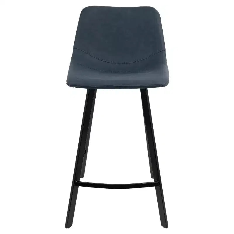 Set di 2 Sgabelli Quadrati Industriali Altezza Bancone, Posti a sedere: 2