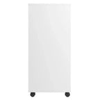 Mobiletto a 7 cassetti con rotelle, nero e bianco