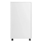 Mobiletto a 7 cassetti con rotelle, nero e bianco