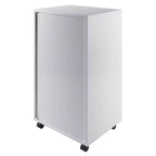 Mobiletto a 7 cassetti con rotelle, nero e bianco