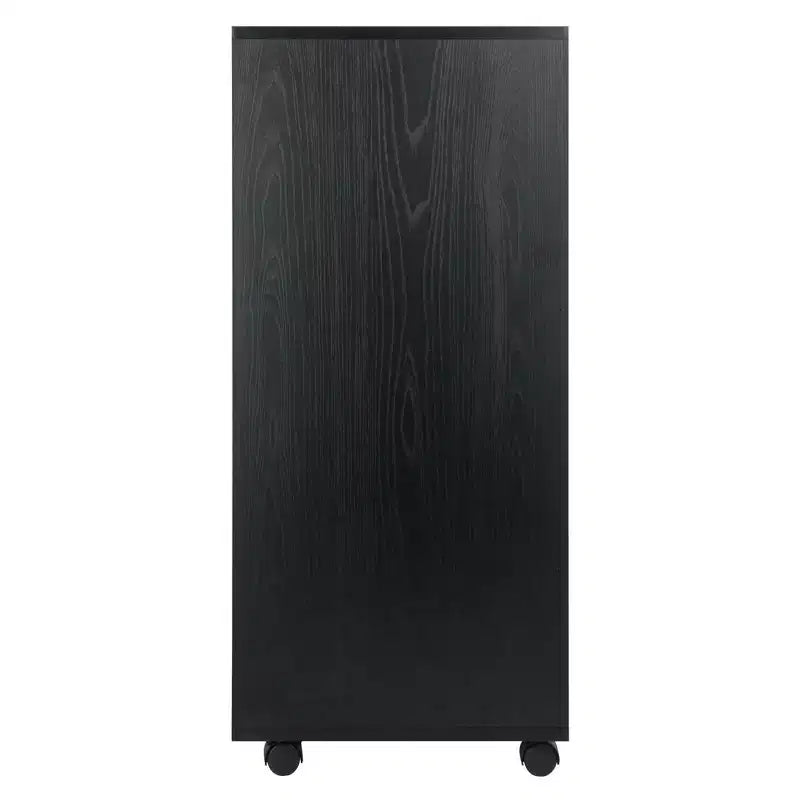 Mobiletto a 7 cassetti con rotelle, nero e bianco
