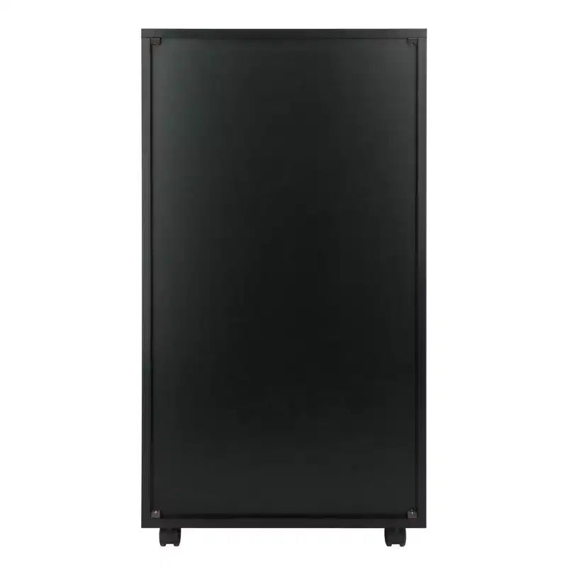 Mobiletto a 7 cassetti con rotelle, nero e bianco