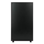 Mobiletto a 7 cassetti con rotelle, nero e bianco