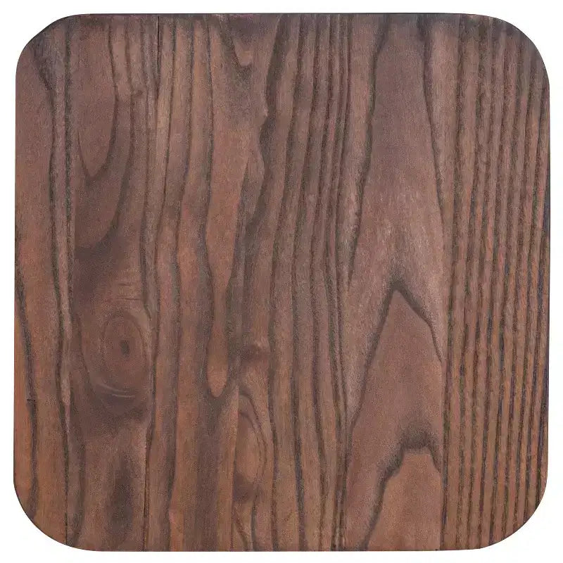 Sgabello da bar senza schienale, con seduta quadrata in legno, altezza 76 cm, 1 posto