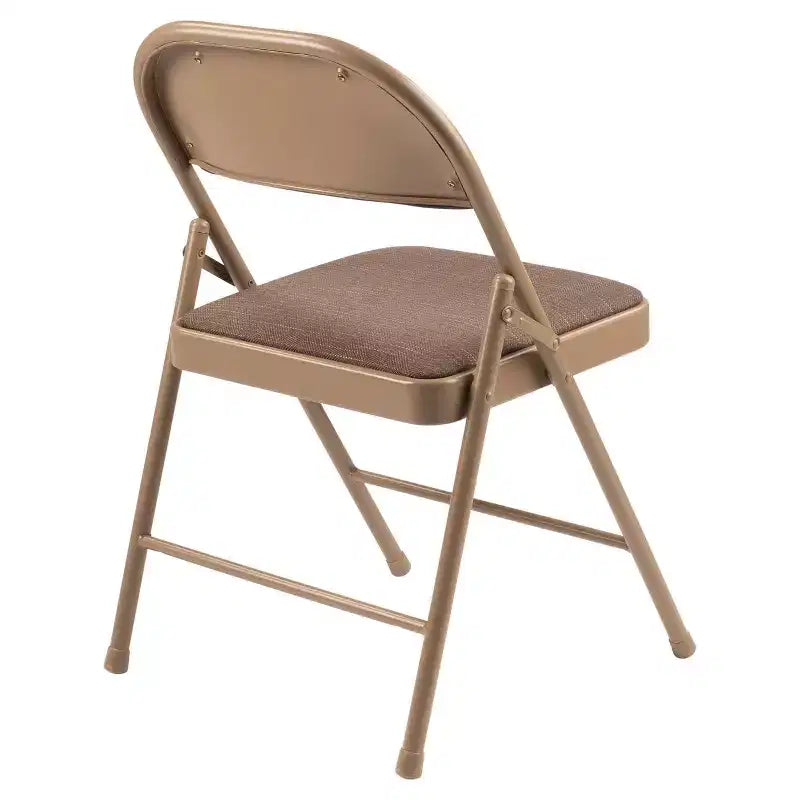 Set di 4 sedie pieghevoli imbottite in tessuto, 4 posti (nero/blu/marrone)