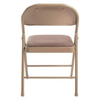 Set di 4 sedie pieghevoli imbottite in tessuto, 4 posti (nero/blu/marrone)