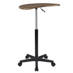 Scrivania mobile per laptop sit-to-stand noce scuro e rustico, monoposto