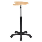 Scrivania mobile per laptop sit-to-stand noce scuro e rustico, monoposto
