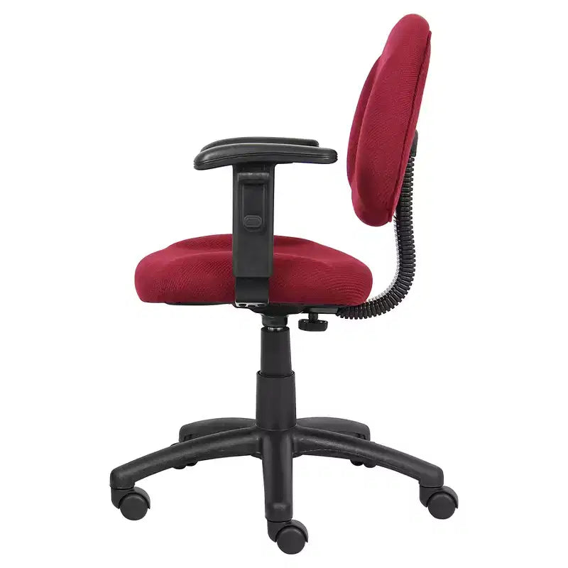 Sedia da ufficio Posture con braccioli regolabili, monoposto – Nero/Blu/Bordeaux/Grigio