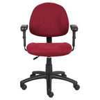 Sedia da ufficio Posture con braccioli regolabili, monoposto – Nero/Blu/Bordeaux/Grigio
