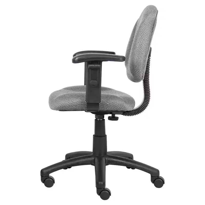 Sedia da ufficio Posture con braccioli regolabili, monoposto – Nero/Blu/Bordeaux/Grigio