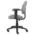 Sedia da ufficio Posture con braccioli regolabili, monoposto – Nero/Blu/Bordeaux/Grigio