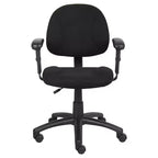 Sedia da ufficio Posture con braccioli regolabili, monoposto – Nero/Blu/Bordeaux/Grigio