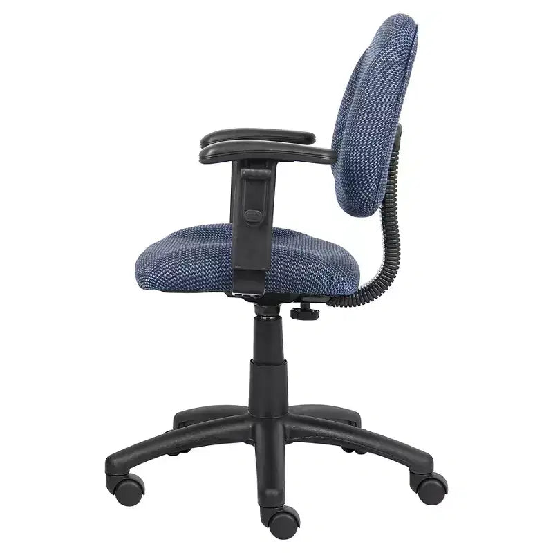 Sedia da ufficio Posture con braccioli regolabili, monoposto – Nero/Blu/Bordeaux/Grigio
