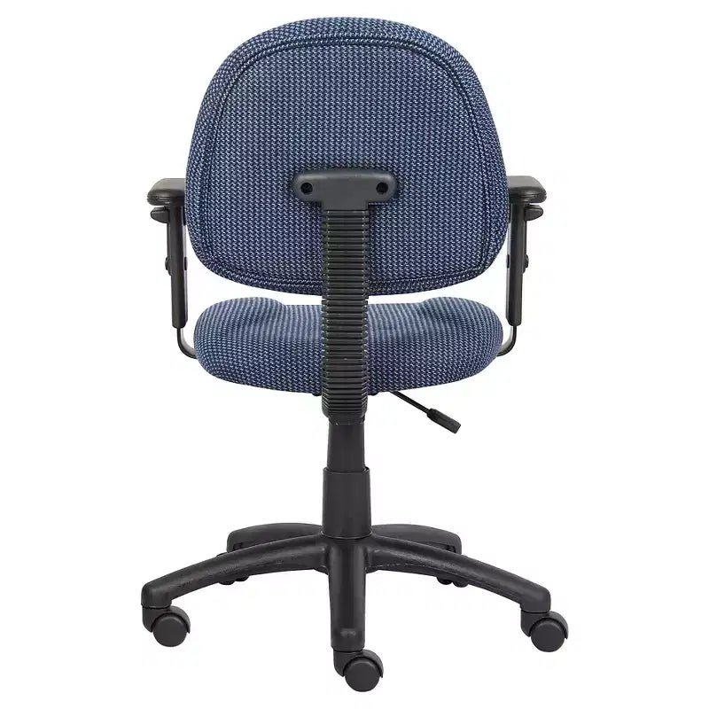 Sedia da ufficio Posture con braccioli regolabili, monoposto – Nero/Blu/Bordeaux/Grigio