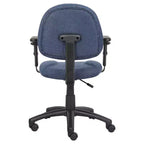 Sedia da ufficio Posture con braccioli regolabili, monoposto – Nero/Blu/Bordeaux/Grigio