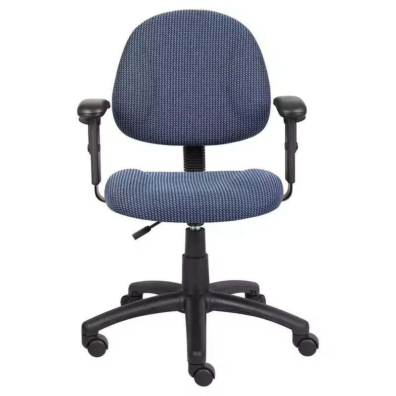 Sedia da ufficio Posture con braccioli regolabili, monoposto – Nero/Blu/Bordeaux/Grigio