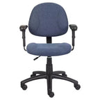 Sedia da ufficio Posture con braccioli regolabili, monoposto – Nero/Blu/Bordeaux/Grigio