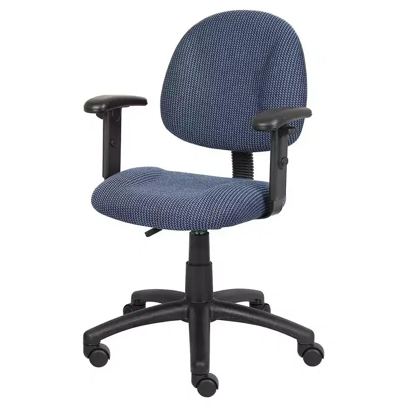 Sedia da ufficio Posture con braccioli regolabili, monoposto – Nero/Blu/Bordeaux/Grigio