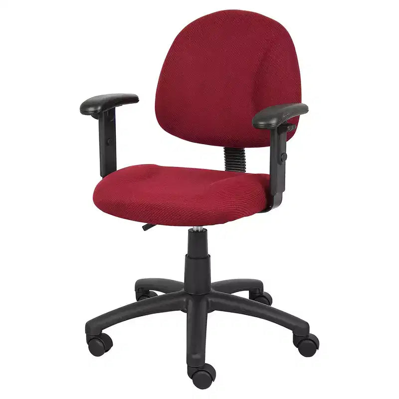 Sedia da ufficio Posture con braccioli regolabili, monoposto – Nero/Blu/Bordeaux/Grigio