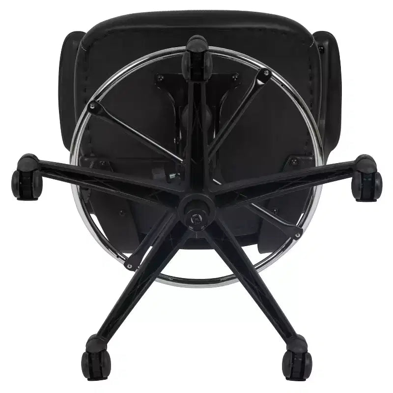 Sedia ergonomica da disegno in rete a schienale medio con poggiapiedi ad anello e braccioli ribaltabili, sedile singolo, colori assortiti